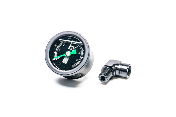 Radium Fuel Pressure Gauge With 90 Deg Adapter