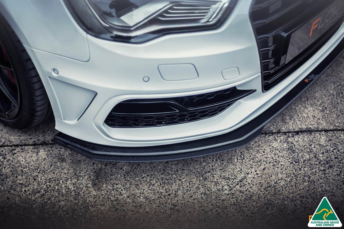 S3 8V Pre-Facelift Sportback Front Lip Splitter Extensions (Pair)