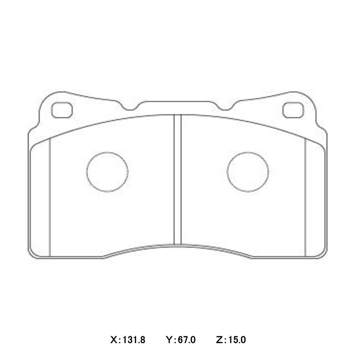 MSB Brake Pad Shim for STI/EVO Brembo 4-pot front brake pads - ModsDirect