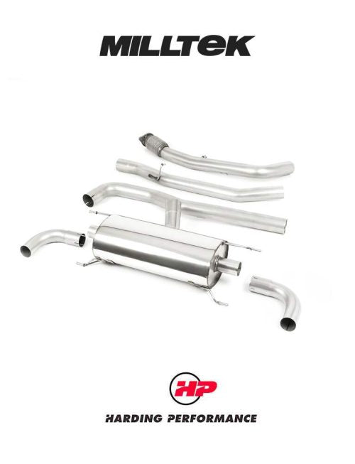 MILLTEK Cat-back – Giulia 2.0T Veloce - Non-Resonated - Non-Valved