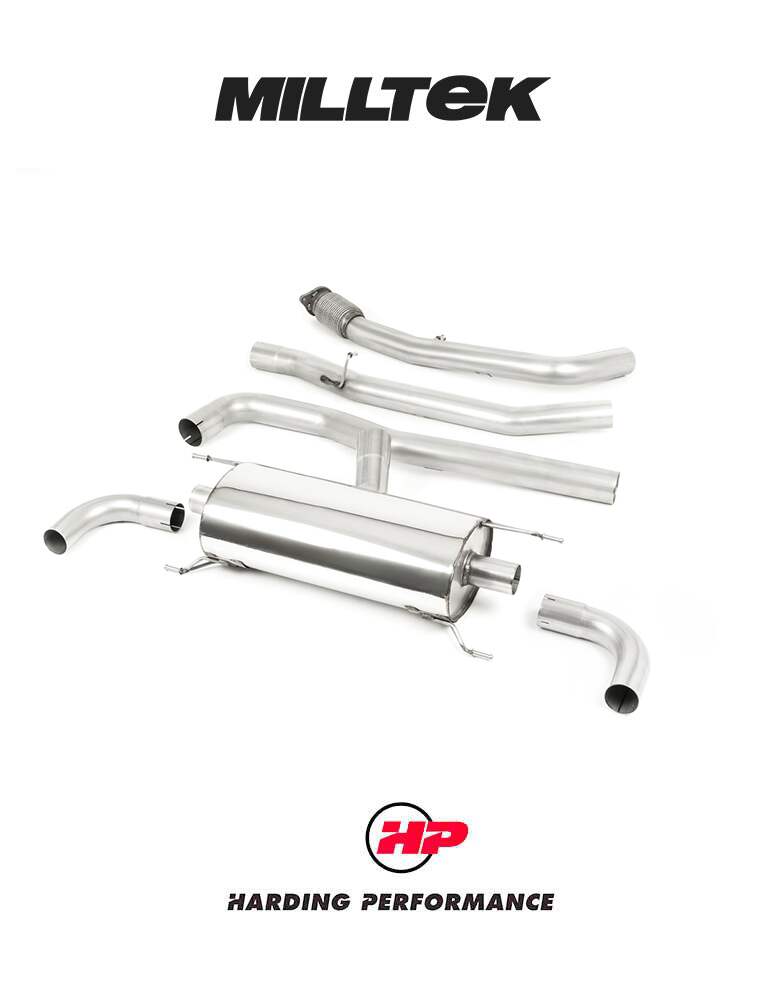 MILLTEK Cat-back – Giulia 2.0T Veloce - Resonated - Valved (Includes Valve Controller with Remote)