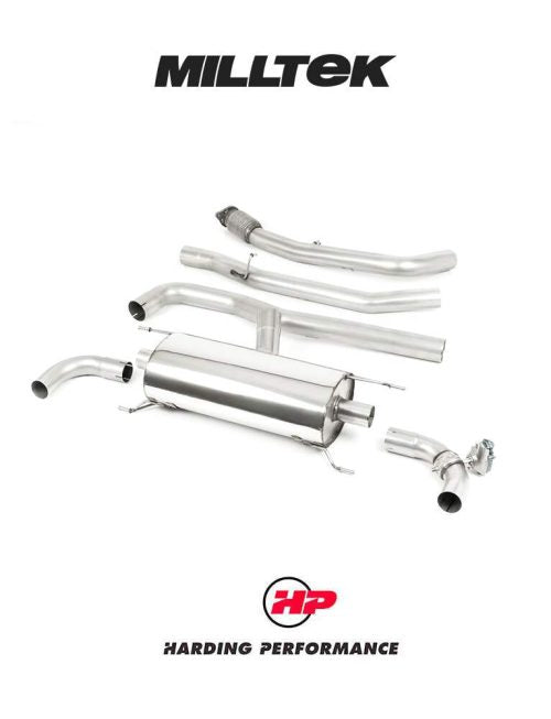 MILLTEK Cat-back – Giulia 2.0T Veloce - Non-Resonated - Valved (Includes Valve Controller with Remote)