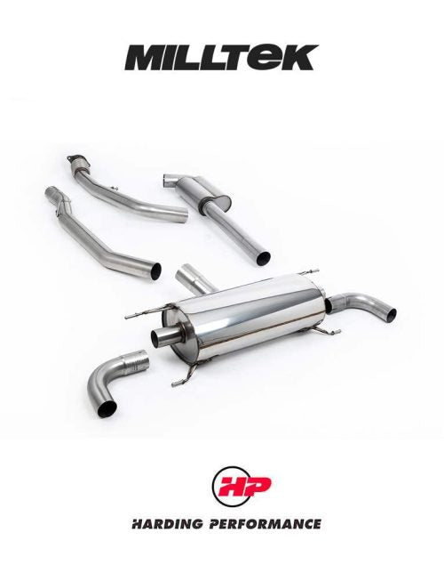 MILLTEK Cat-back – Giulia 2.0T Veloce - Resonated - Non-Valved
