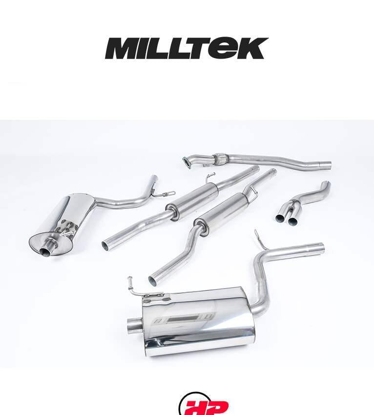 MILLTEK Cat-back – Audi A4 B7 1.8T Quattro - Non-resonated