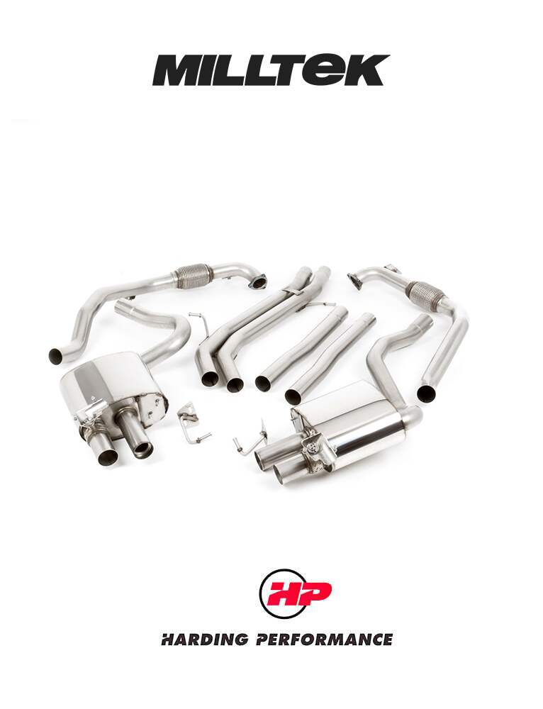 MILLTEK Cat-back ā Audi S4 3.0 V6 Turbo B9