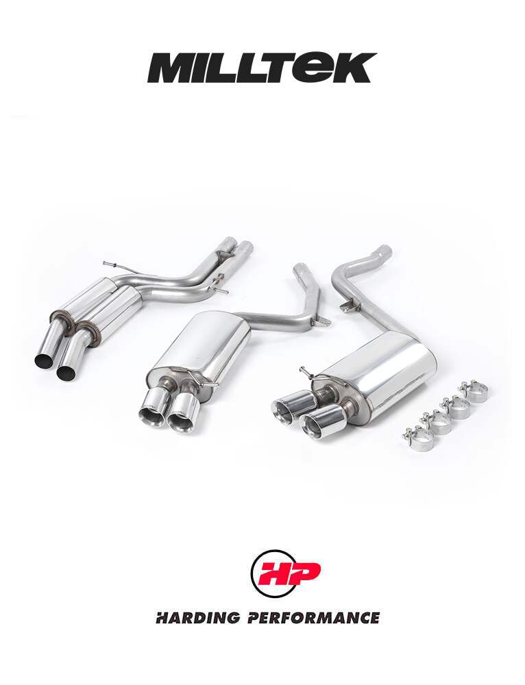MILLTEK Cat Back Audi S5 Coupe 4.2 V8 Quattro Manual Only - Resonated