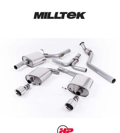 MILLTEK Cat-back – Audi A5 2.0 TFSI Cabriolet, Coupe & Sportback - Dual Outlet