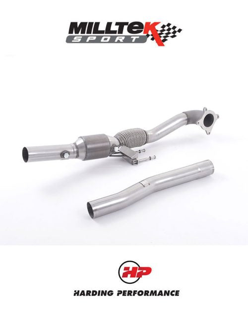 MILLTEK Downpipe VW Scirocco R - Milltek 3" Cat Back - HJS Cat