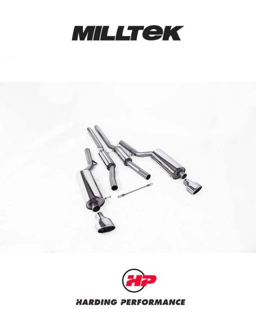 MILLTEK Cat-back – Audi RS6 C5 - Resonated (quieter) - Polished Oval Tips