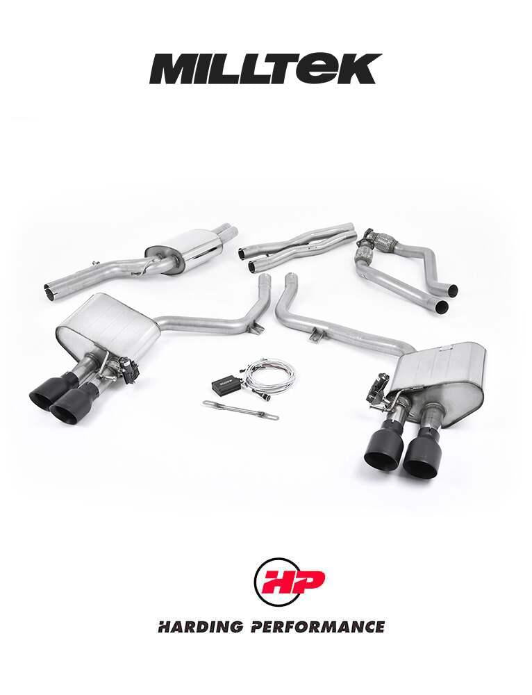 MILLTEK ValveSonic Cat-back – Audi S4 B8.5 3.0 TFSI - Polished