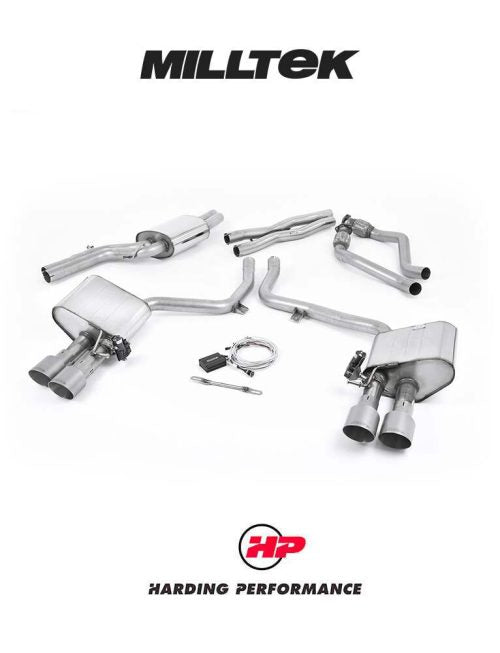 MILLTEK ValveSonic Cat-back – Audi S4 B8.5 3.0 TFSI - Titanium