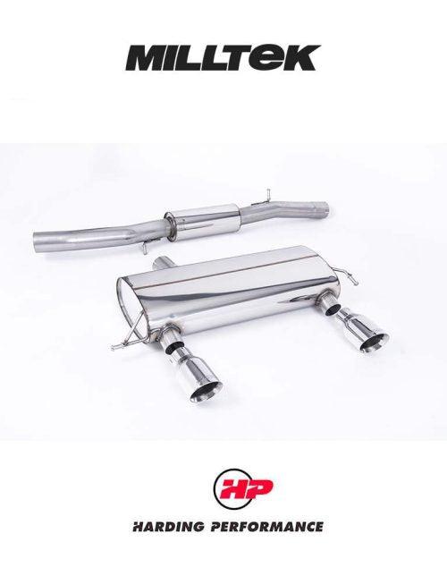 MILLTEK 3-inch Cat-back – Audi TT 225 Quattro - Resonated - Polished