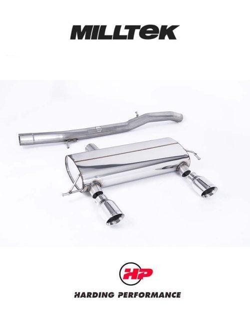 MILLTEK 3-inch Cat-back – Audi TT 225 Quattro - Non-resonated - Polished
