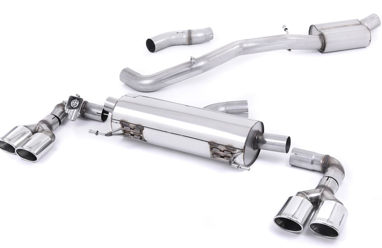 Milltek Sport | Cat-Back (Valved, Res, Oval Tips) (Audi S1) - ModsDirect
