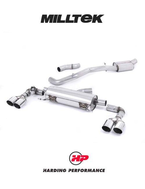 MILLTEK Cat-back – Audi S1 - Resonated - Round - Polished