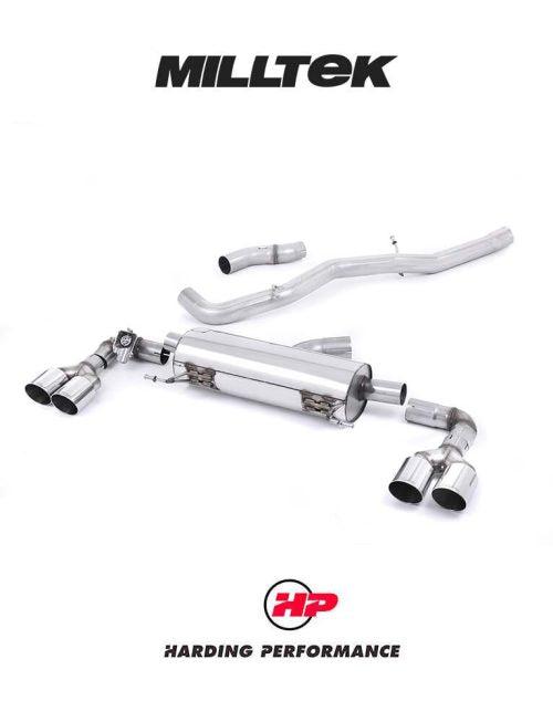MILLTEK Cat-back – Audi S1 - Non-resonated - Round - Polished