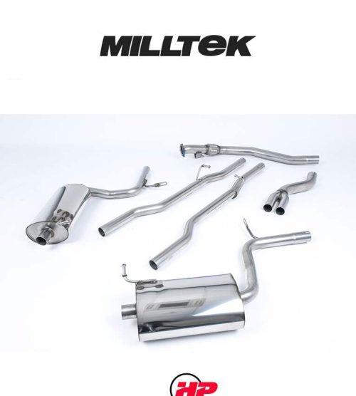MILLTEK Cat Back Audi A4 2.0 TFSI B7 Quattro Manual Models Only - SSXAU515 - Non-resonated / Race