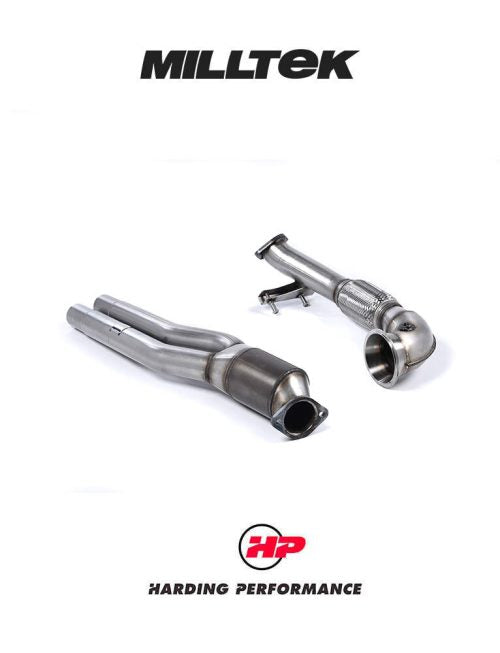 MILLTEK Catted Downpipe – Audi RS3 8V Pre-Facelift - High Flow 200cpsi Cat