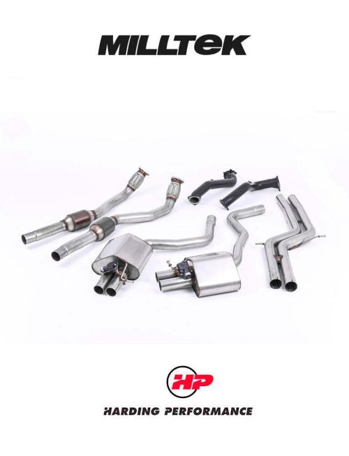 MILLTEK Full System ā Audi RS6/RS7 C7 4.0 TFSI - Non-Res - 100 Cell Catalysts