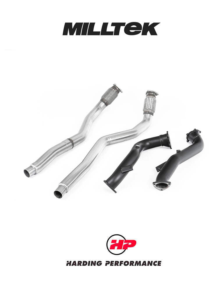 MILLTEK Larger-bore 76mm Downpipes – Audi RS6/RS7 S6/S7 C7 4.0 TFSI - Decat - Milltek Sport Cat Back System