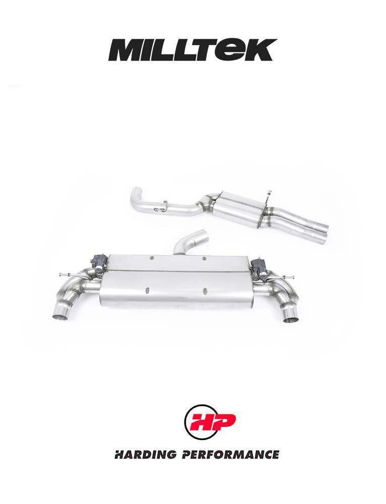 MILLTEK Cat-back – Audi TTRS Mk3 2.5 TFSI Titanium Trims - Non-resonated - Titanium