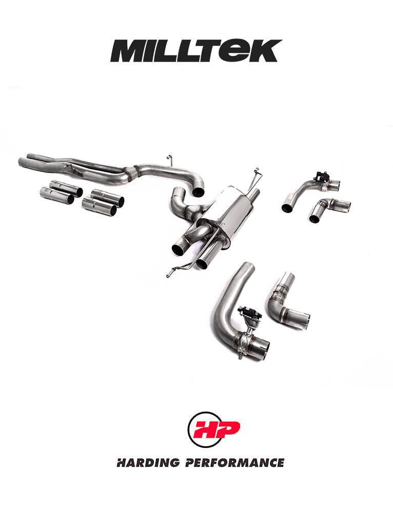 MILLTEK Audi RS3 8Y Sedan Particulate Filter-Back - Race Non Resonated