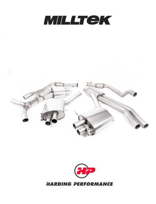 MILLTEK Cat Back – Audi RS5 B9.5 2.9 V6 Turbo Coupe (Non OPF/GPF Models) - Resonated - Titanium Oval Trims