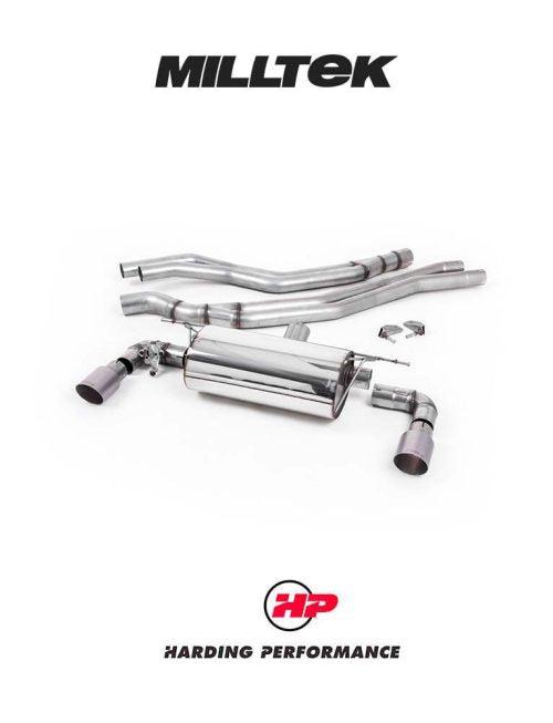MILLTEK Cat-back – BMW M140i 3/5 Door (F20/F21 LCI) - Non-resonated - Titanium