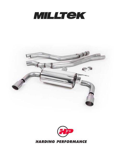 MILLTEK Cat-back – BMW M240i (F22 LCI) - Resonated - Titanium