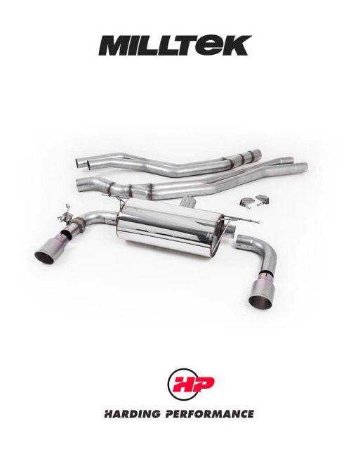 MILLTEK Cat-back – BMW M240i (F22 LCI) - Non-resonated - Titanium