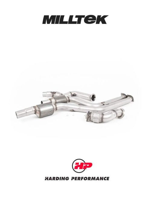 MILLTEK Large-Bore Downipes BMW M2 Competition F87 - 2 x 200CPSI High Flow Cats