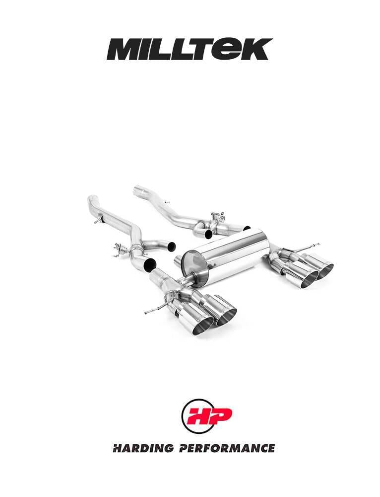 MILLTEK Axle Back – BMW M3/M4 Competition S58 3.0 Turbo - JET-115 Carbon
