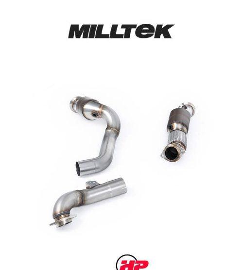 MILLTEK Downpipes BMW 2/3/4 Series G80/G81/G82/G87 M2/M3/M4 & M3/M4 Competition S58 3.0 Turbo - V2 HJS HQ 200 Cell - Fits To Oe And Milltek Sport 3"