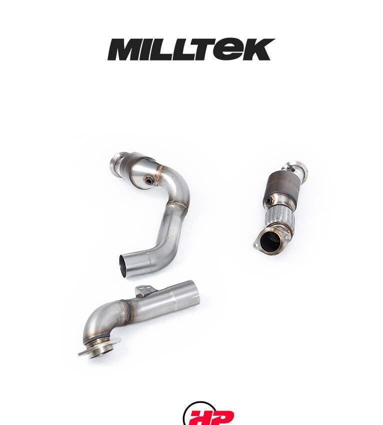 MILLTEK Downpipes BMW 2/3/4 Series G80/G81/G82/G87 M2/M3/M4 & M3/M4 Competition S58 3.0 Turbo - V2 HJS HQ 200 Cell - Fits To Oe And Milltek Sport 3"