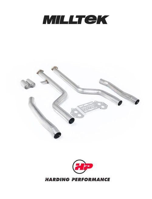 MILLTEK Secondary Catalyst Bypass Midpipe BMW 3/4 Series G80/G81/G82 M3/M4 & M3/M4 Competition S58 - OE Axle Back System - Non-Resonated - Dual 3" - No