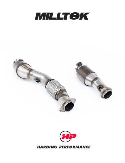 MILLTEK Downpipes BMW 2/3/4 Series G80/G81/G82/G87 M2/M3/M4 & M3/M4 Competition S58 3.0 Turbo - V2 HJS HQ 200 Cell - Fits to OE or Milltek 102mm