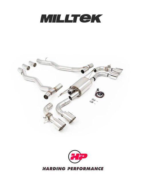 MILLTEK Axle Back BMW M5 4.4L Twin Turbo Hybrid G90 & G99 - GT-115 Polished Tips