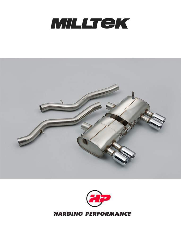 MILLTEK Cat-back – BMW 3 Series E92 M3 4.0 V8 - V2 Valved System with Remote Control - GT-80 Polished Tips