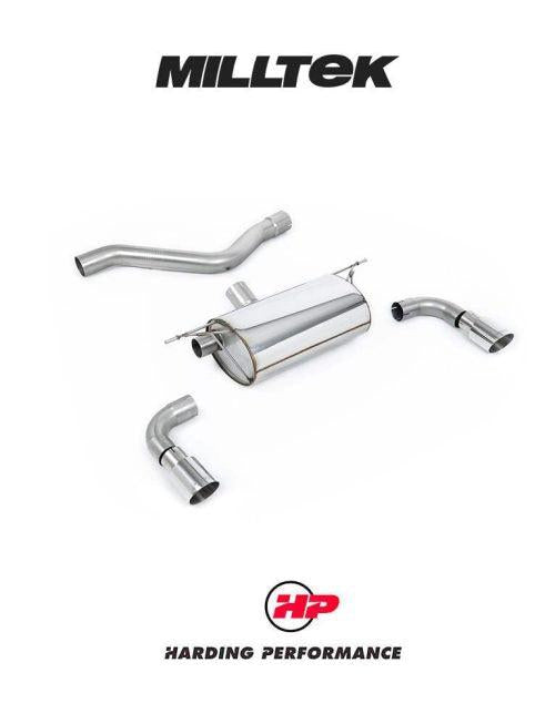 MILLTEK Rear Silencers – BMW M135i F20/F21 - Race - Polished