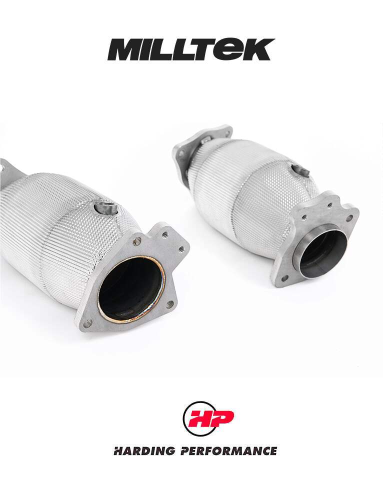 MILLTEK Hi-Flow Sports Cats Corvette C8 - With Heat Wrap