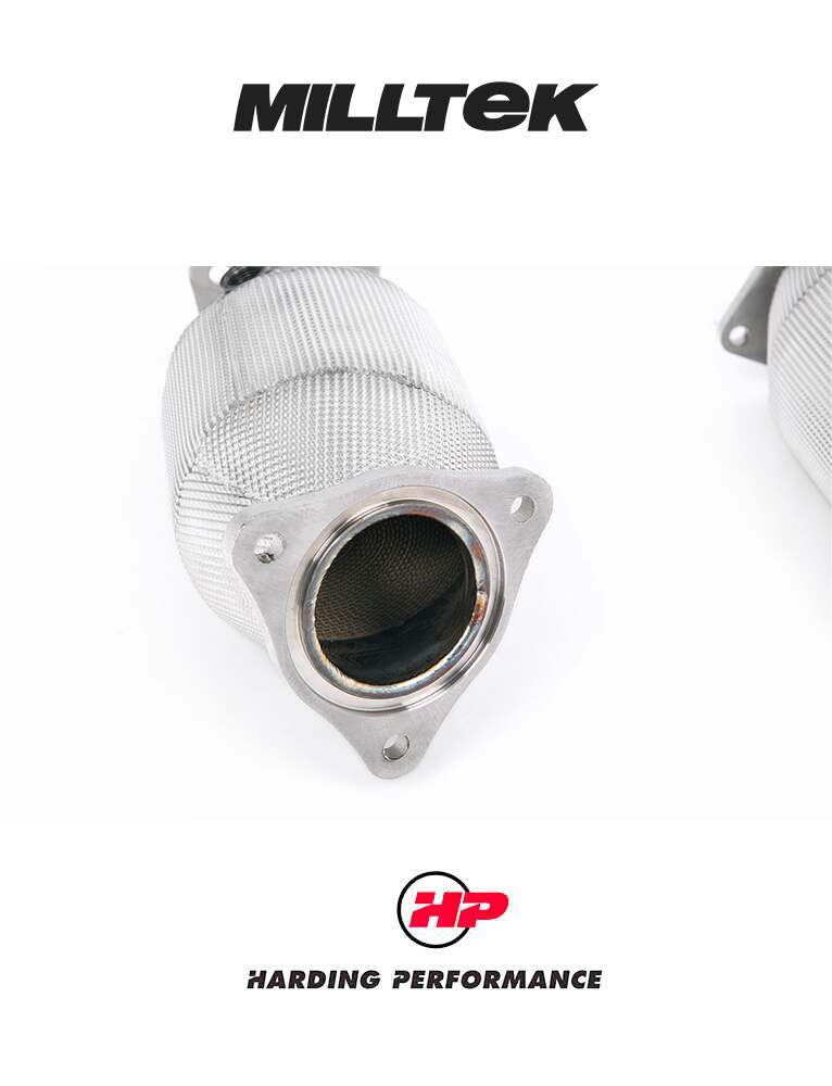 MILLTEK Hi-Flow Sports Cats Corvette C8 - With Heat Wrap