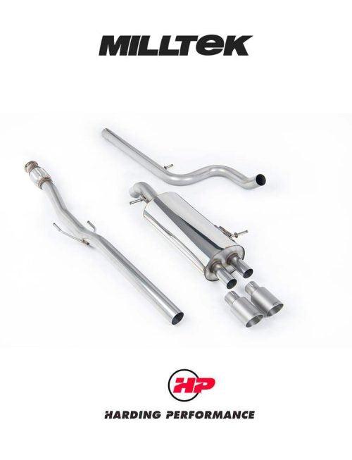 MILLTEK Cat-back – Citroen DS3 - Non-resonated - Titanium