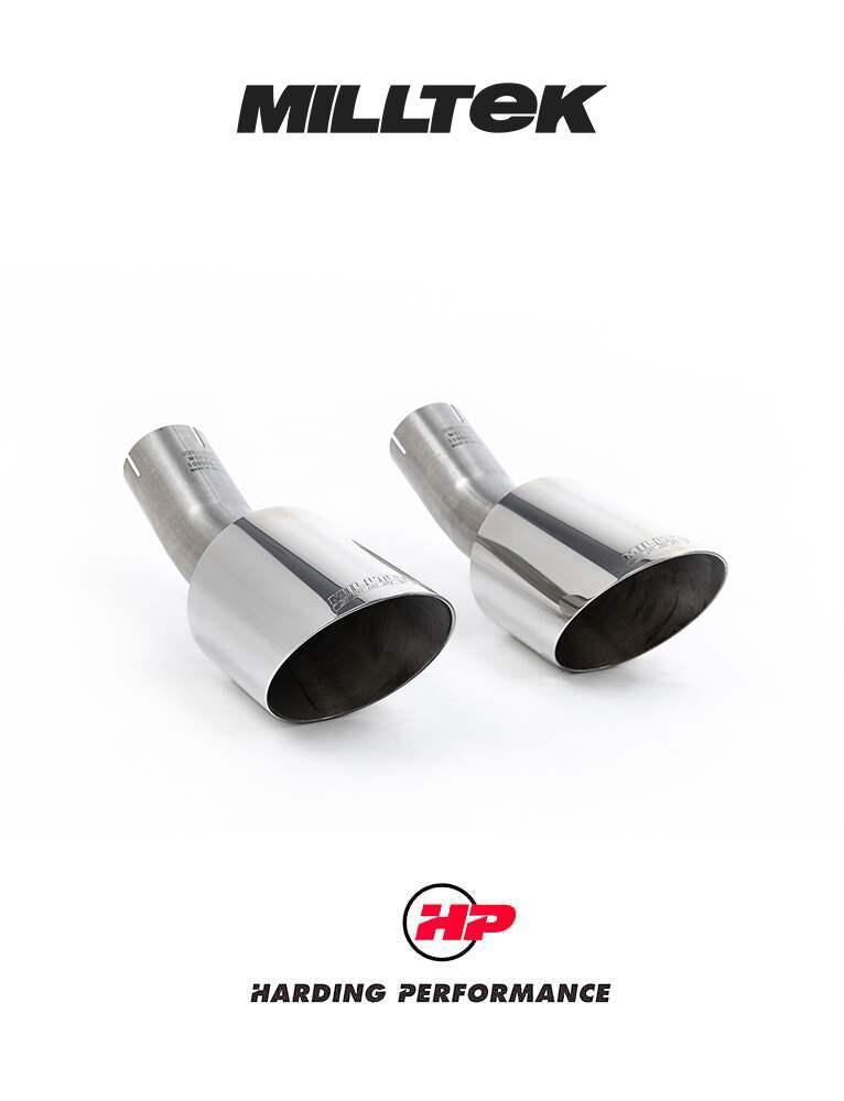 MILLTEK Cat-back – Ford Focus Mk2 RS - Resonated - GT-100 - Polished