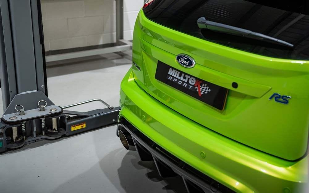 MILLTEK Cat-back – Ford Focus Mk2 RS - Non-resonated - GT-100 - Polished