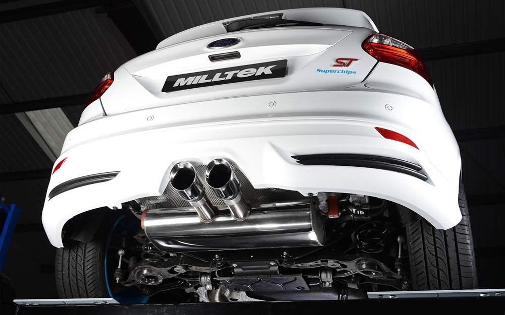 MILLTEK Cat-back – Ford Focus Mk3 ST - Resonated - Polished