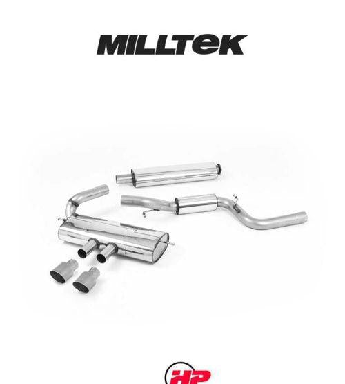MILLTEK Cat-back – Ford Focus Mk3 ST - Resonated - Titanium