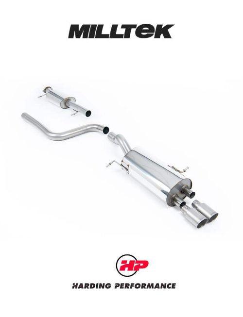 MILLTEK Cat-back – Ford Fiesta ST EcoBoost - Resonated - Standard - Titanium