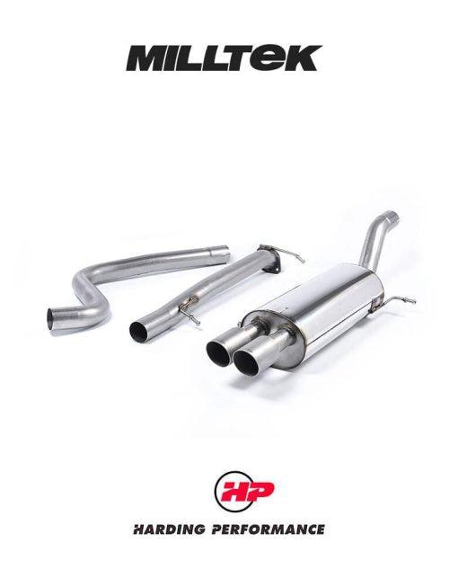 MILLTEK Cat-back – Ford Fiesta ST EcoBoost - Non-resonated - Race - Titanium