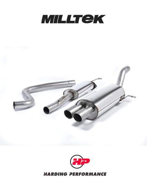 MILLTEK Cat-back – Ford Fiesta ST EcoBoost - Resonated - Race - Titanium