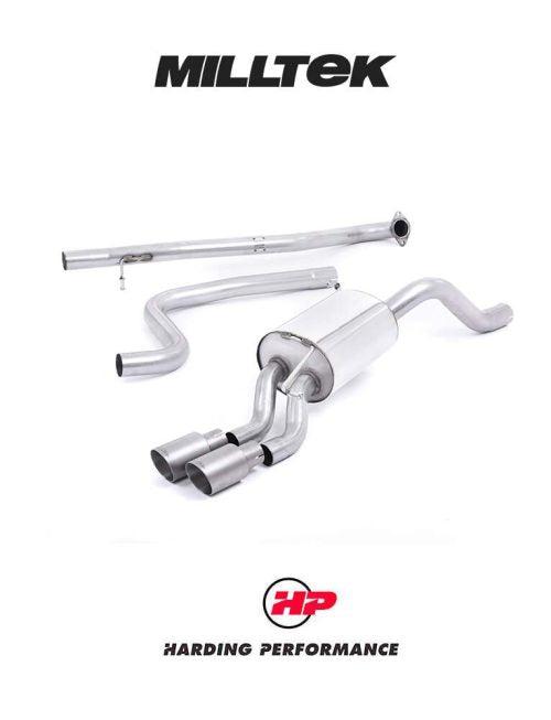 MILLTEK Cat-back – Ford Fiesta 1.0T EcoBoost - Non-resonated - Titanium